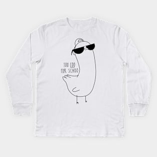 Too Coo For Schoo Pigeon Kids Long Sleeve T-Shirt